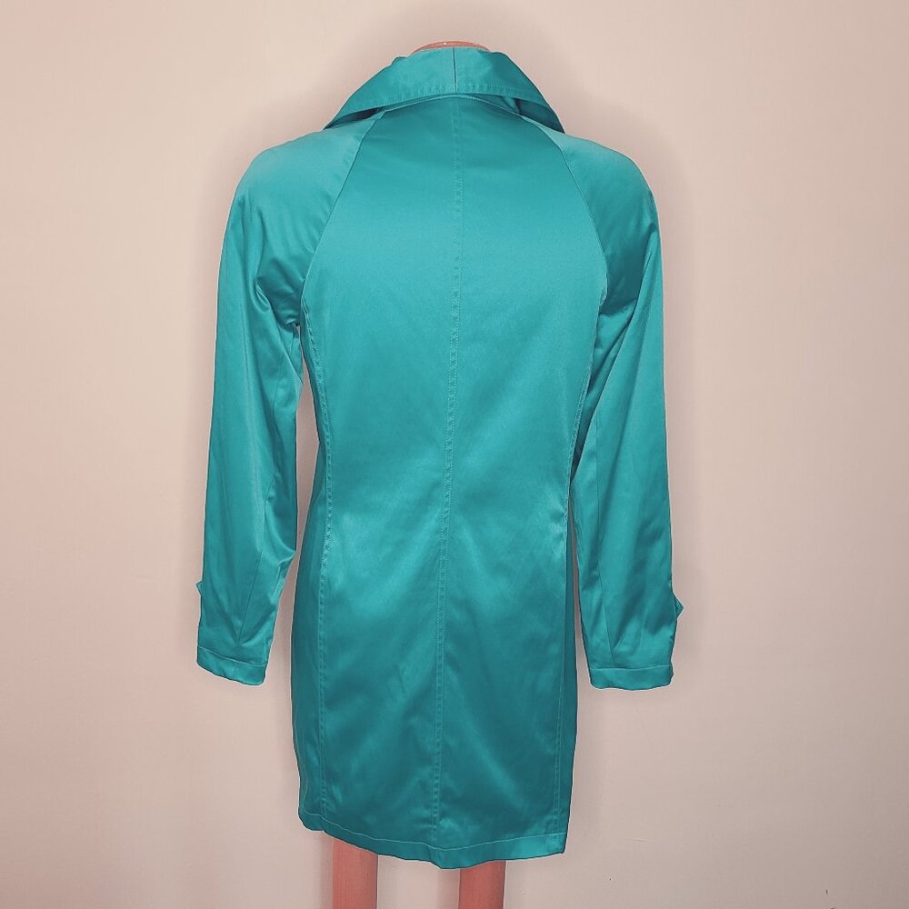 Solo Moda Teal Spring Coat - Picture 4 of 7